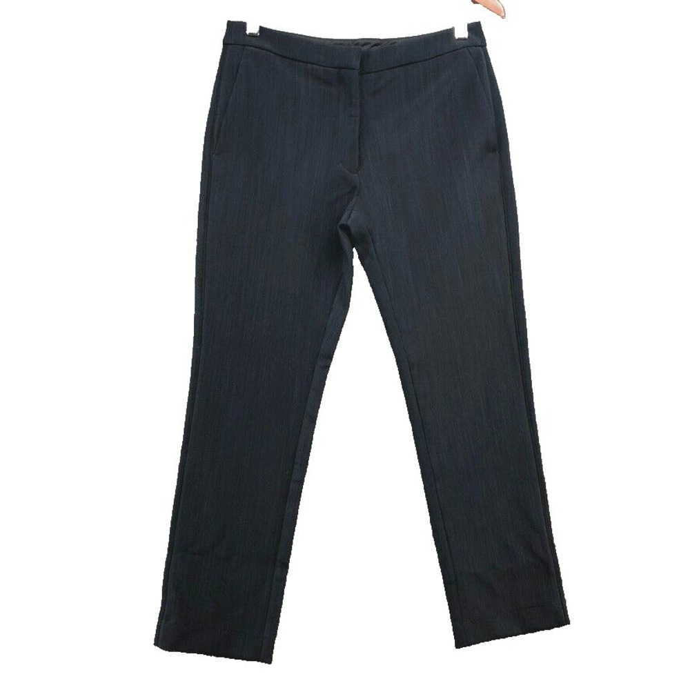 Sandro Dress Pants Womens 38 US 8 Black Straight Leg Mid Rise Career Teacher